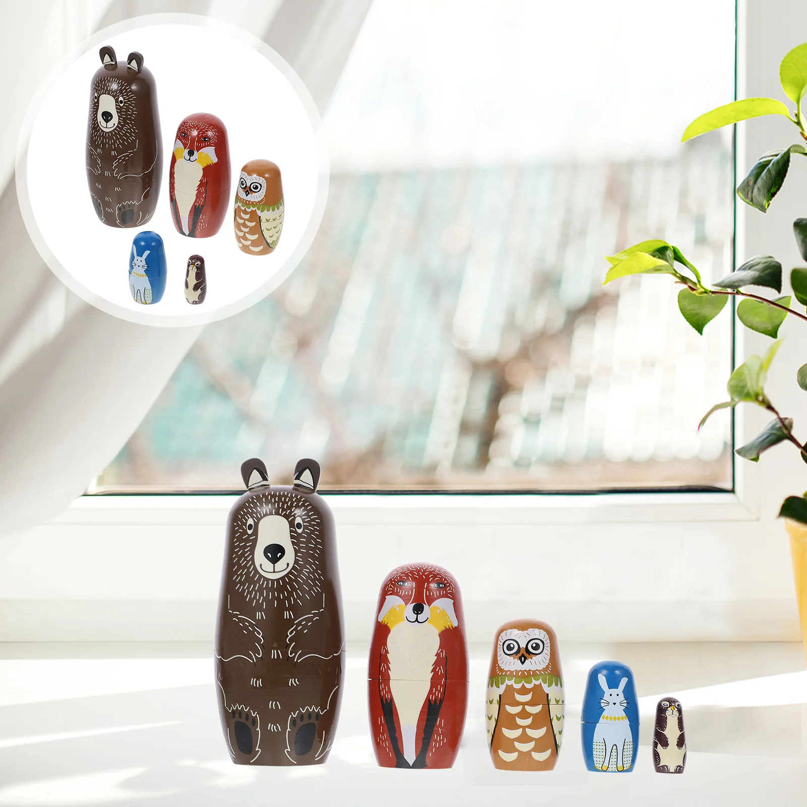 5pcs Wooden Toys Cartoon Bear Owl Russian Nesting Toys Russian Dolls Stacking Toys Kids Birthday Gifts Toys Japanese
5pcs Wooden Toys Cartoon Bear Owl Russian Nesting Toys Russian Dolls Stacking Toys Kids Birthday Gifts Toys Japanese