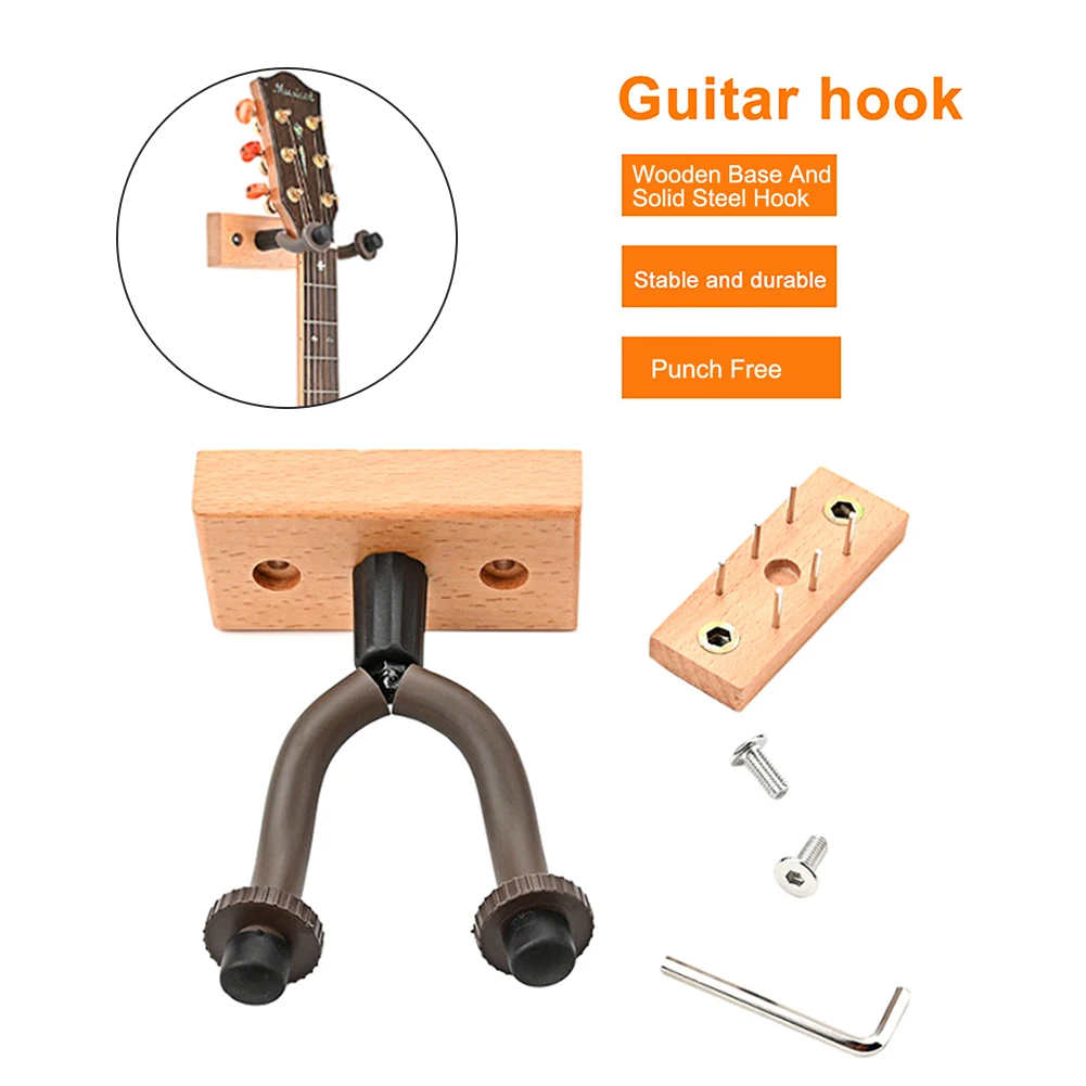 Wall Mounted Guitar Hanger Anti Slip Guitar Hanger Holder for Ukulele Bass Display Rack Portable Stringed Instrument Accessories
Wall Mounted Guitar Hanger Anti Slip Guitar Hanger Holder for Ukulele Bass Display Rack Portable Stringed Instrument Accessories