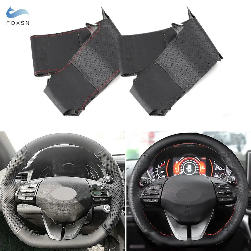 Hand Braid Perforated Leather Car-styling Inner Steering Wheel Cover Trim For Hyundai i30 2017 2018 2019 Elantra Veloster 2019
Hand Braid Perforated Leather Car-styling Inner Steering Wheel Cover Trim For Hyundai i30 2017 2018 2019 Elantra Veloster 2019