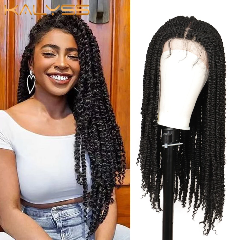 Kalyss 26" Knotless Braided Synthetic Wigs Passion Braid Wigs for Black Women with Baby Hair Twist Braiding Lace Front Wigs
Kalyss 26" Knotless Braided Synthetic Wigs Passion Braid Wigs for Black Women with Baby Hair Twist Braiding Lace Front Wigs