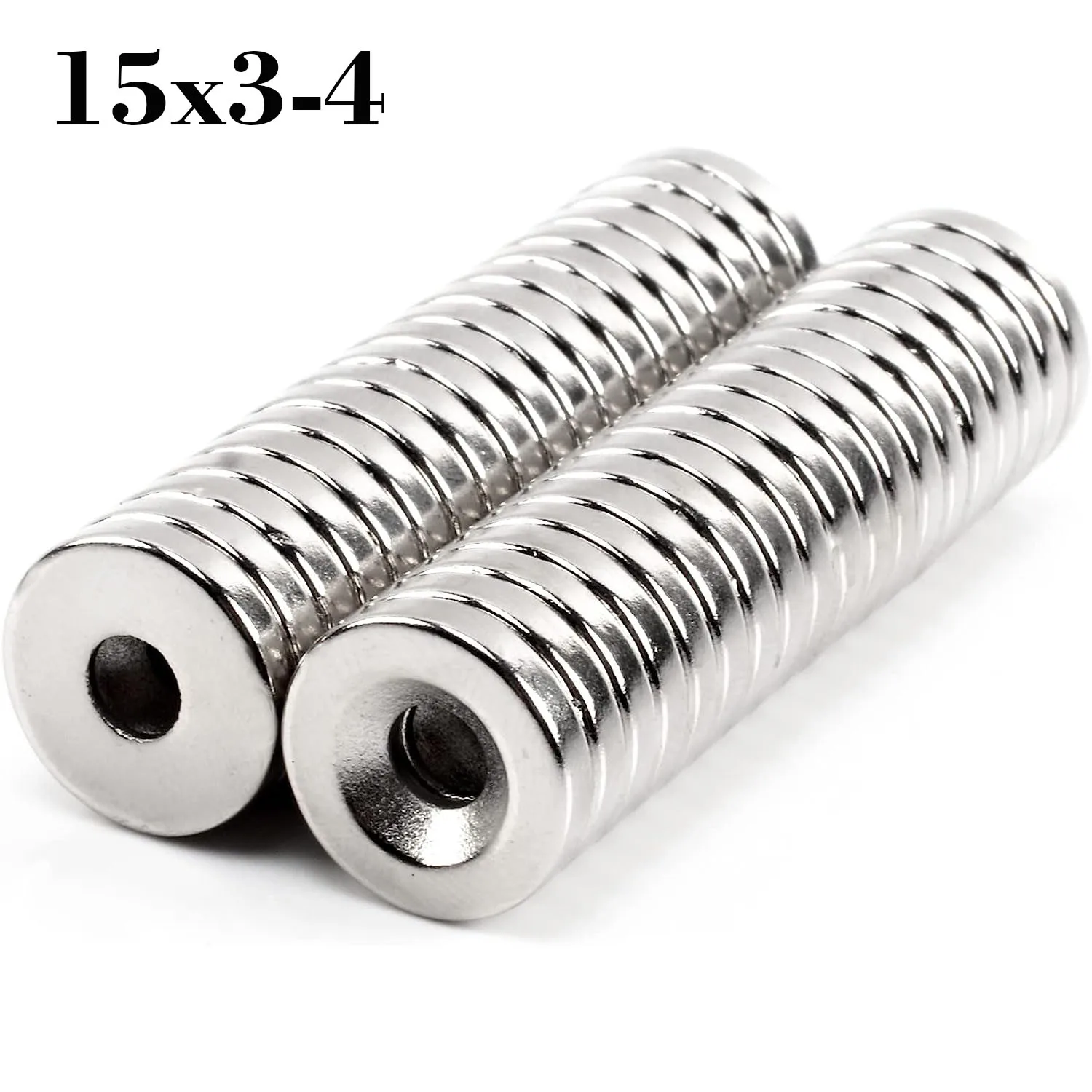 

4~100Pcs 15x3 Hole 4mm Strong Magnets Round Countersunk Neodymium Magnet N35 NdFeB Powerful Rare Earth Permanent Magnetic Imanes
