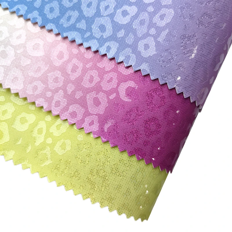 Rainbow Leopard Printed Embossed PU Faux Leather Fabric for Hair Bows Earrings Crafts Phone Case Key Chain DIY Handmade Material
Rainbow Leopard Printed Embossed PU Faux Leather Fabric for Hair Bows Earrings Crafts Phone Case Key Chain DIY Handmade Material