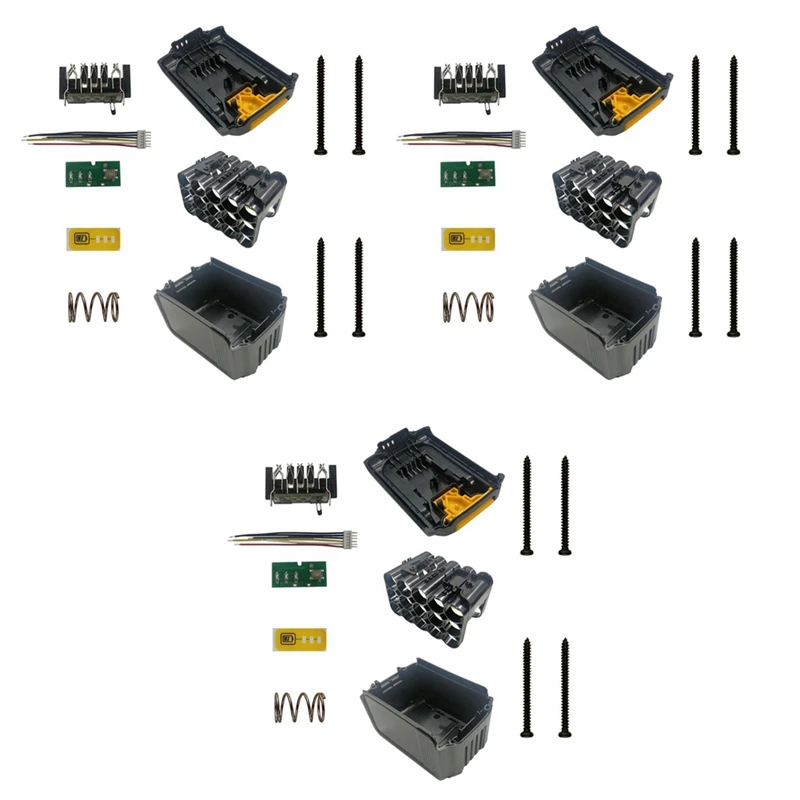 3X DCB200 15X18650 литий-ионный аккумулятор, пластиковый стандартный корпус для Dewalt 18V 20V DCB203 DCB204
3X DCB200 15X18650 литий-ионный аккумулятор, пластиковый стандартный корпус для Dewalt 18V 20V DCB203 DCB204