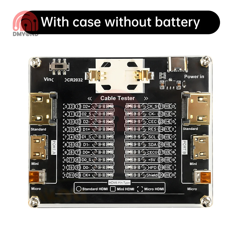 Тестер кабеля Dmyond DC3-12V Type-C
Тестер кабеля Dmyond DC3-12V Type-C
