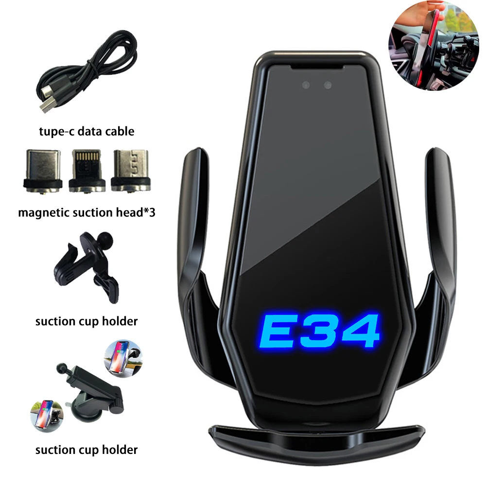 For BMW E87 E30 E36 E46 E90 E91 E92 E34 E39 E60 E61 F10 F11 E38 Smart Wireless Charging Universal Car Phone Holder Accessories
For BMW E87 E30 E36 E46 E90 E91 E92 E34 E39 E60 E61 F10 F11 E38 Smart Wireless Charging Universal Car Phone Holder Accessories