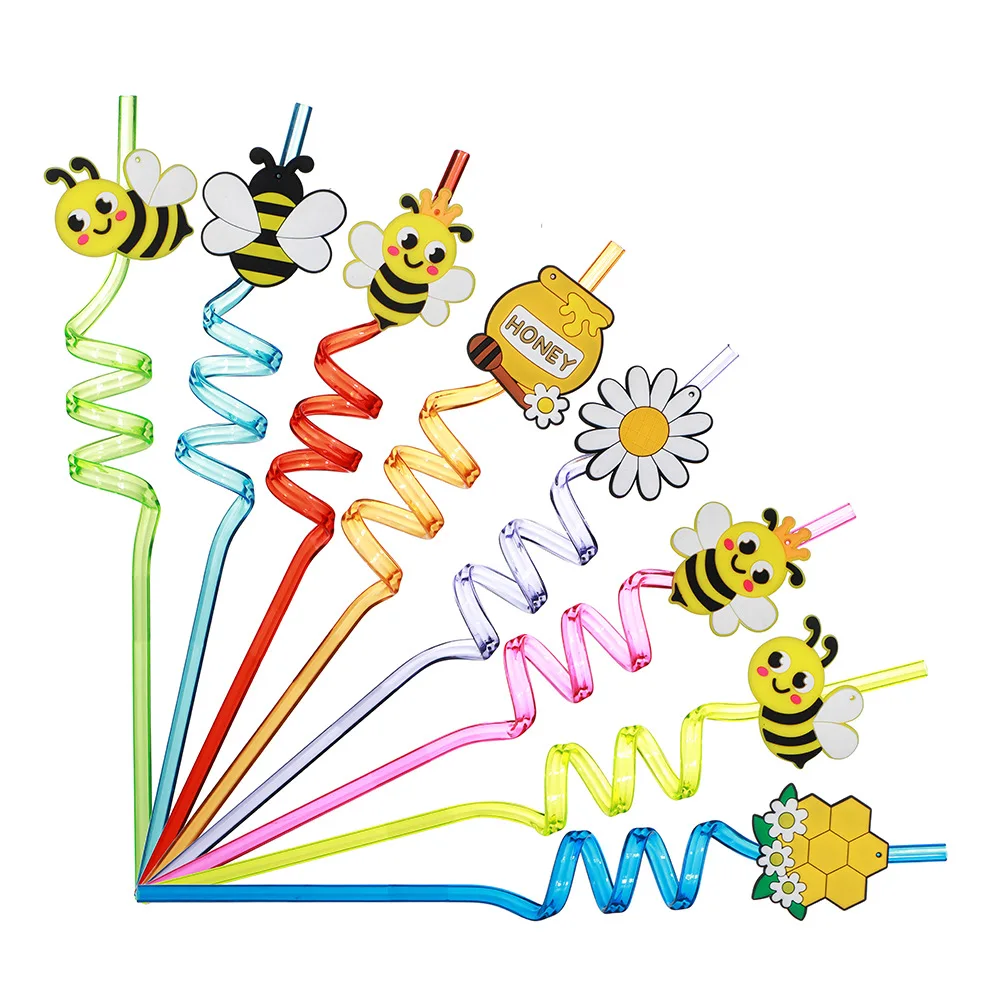 Cartoon Food Grade Plastic Straw for Kids Spiral Telescopic Elbow Children Drinking Straw Reusable Birthday Theme Party Decors
Cartoon Food Grade Plastic Straw for Kids Spiral Telescopic Elbow Children Drinking Straw Reusable Birthday Theme Party Decors
