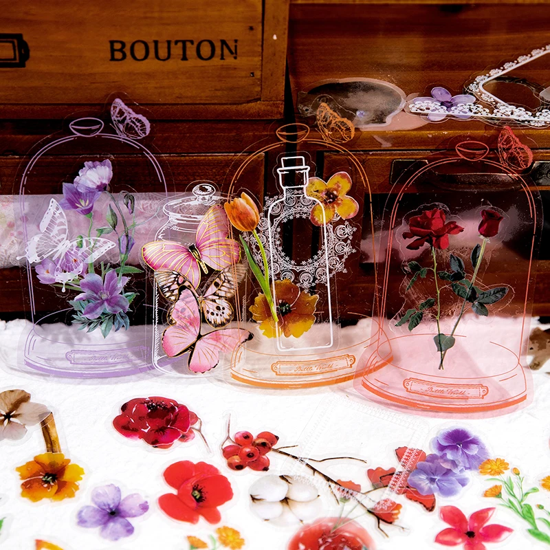 40 packs wholesale Sticker pack bottles flowers plants butterflies literature handbook decorative material Stickers 8 Choices
40 packs wholesale Sticker pack bottles flowers plants butterflies literature handbook decorative material Stickers 8 Choices
