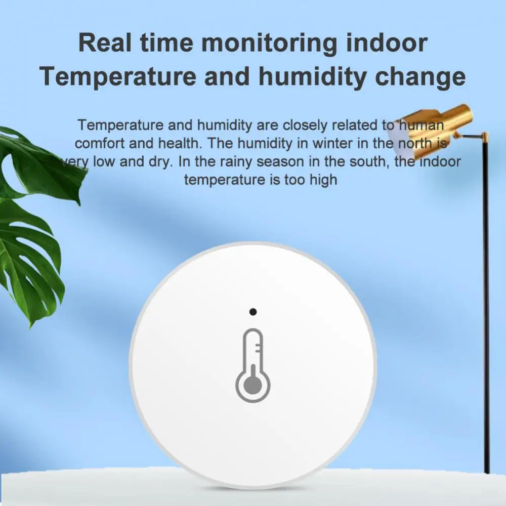 Tuya ZigBee Temperature And Humidity Sensor Smart Home Smart Linkage Work With Alexa Google Home Smart Life/Tuya Smart App
Tuya ZigBee Temperature And Humidity Sensor Smart Home Smart Linkage Work With Alexa Google Home Smart Life/Tuya Smart App