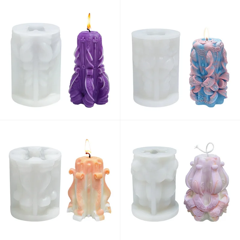 Diy aromatherapy candle silicone mold carved aromatherapy candle silicone mold column candle gypsum expanded stone mold
Diy aromatherapy candle silicone mold carved aromatherapy candle silicone mold column candle gypsum expanded stone mold