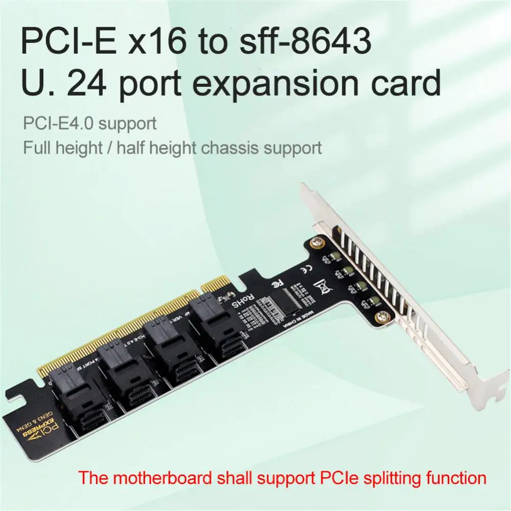 Плата расширения PH49 PCI-E X16 к стандарту USB 24-port, адаптер PCIE-U2 с индикатором работы, Поддержка стандарта 0 раздельных карт
Плата расширения PH49 PCI-E X16 к стандарту USB 24-port, адаптер PCIE-U2 с индикатором работы, Поддержка стандарта 0 раздельных карт