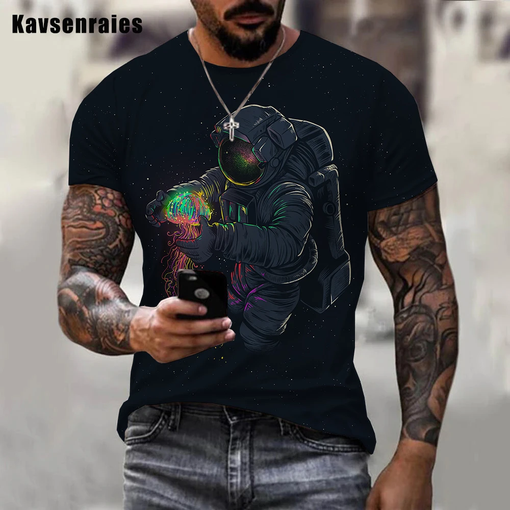 Men Women Summer Outer Space Astronaut Printed 3d Men T-shirts Casual Fashion O-Neck Oversized Short Sleeve T-shirt
Men Women Summer Outer Space Astronaut Printed 3d Men T-shirts Casual Fashion O-Neck Oversized Short Sleeve T-shirt