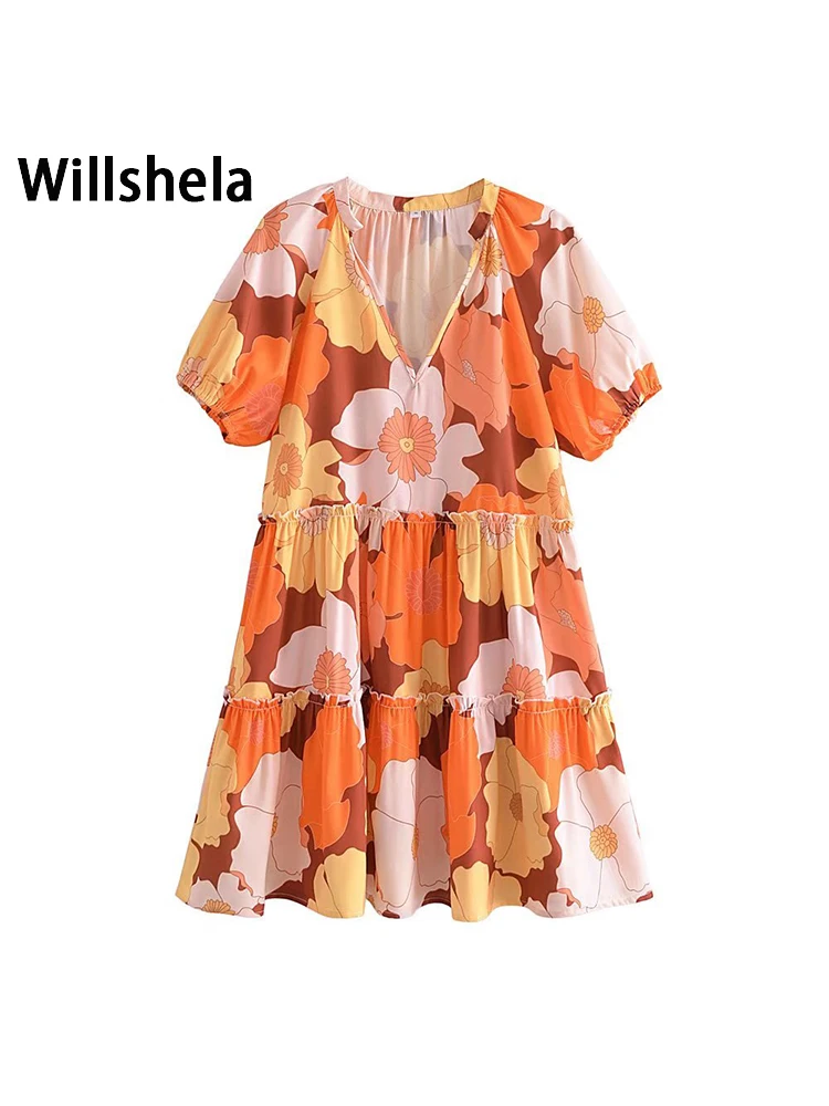 Willshela женское модное лоскутное мини-платье с цветочным принтом, винтажное платье с v-образным вырезом и короткими пышными рукавами, женские ...
Willshela женское модное лоскутное мини-платье с цветочным принтом, винтажное платье с v-образным вырезом и короткими пышными рукавами, женские ...