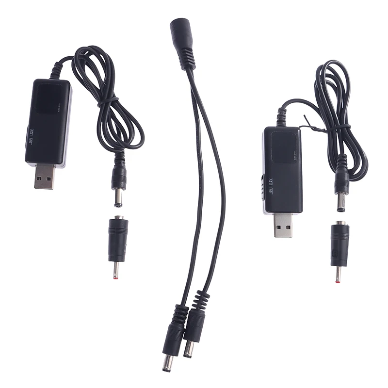 

USB Boost Converter DC 5V To 9V/12V LED USB Power Boost Connecter Line 3.5x1.35mm Plug Step-up Converter Adapter