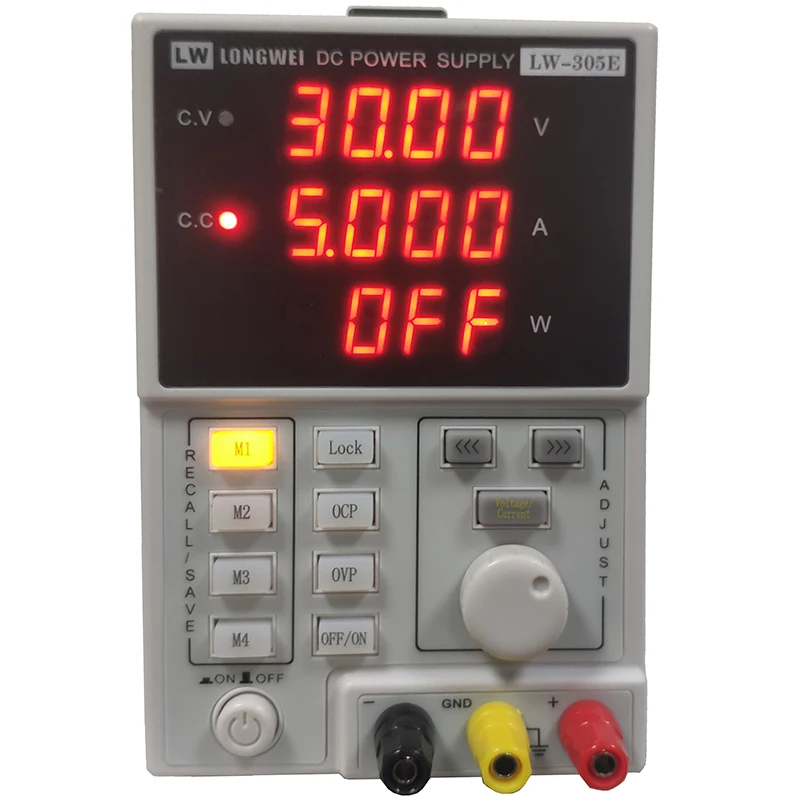 30V 5A Laboratory Power Supply Aging Test Adjustable DC Power Supply Constant Voltage / Constant Current Automatic Switching
30V 5A Laboratory Power Supply Aging Test Adjustable DC Power Supply Constant Voltage / Constant Current Automatic Switching