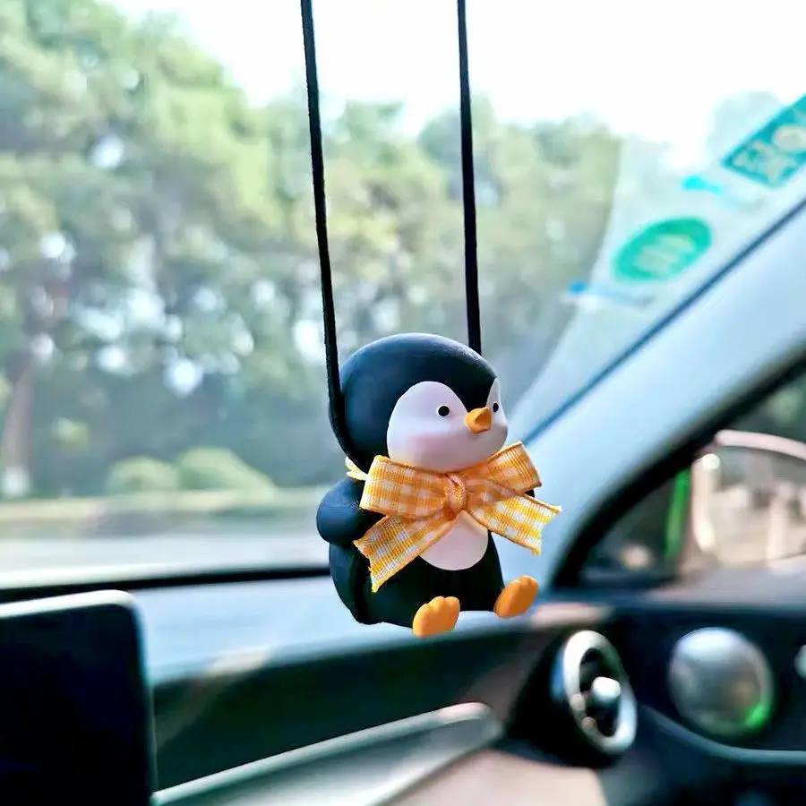 Cute Anime Car Interior Decoration Gypsum Swing Penguin Auto Rearview Mirror Pendant for Kawai Car Decoration Accessories
Cute Anime Car Interior Decoration Gypsum Swing Penguin Auto Rearview Mirror Pendant for Kawai Car Decoration Accessories