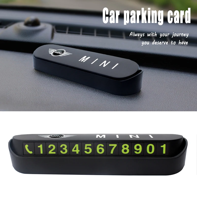 Car Styling Badge Temporary Parking Card Phone Number Stickers For Mini Cooper One S R56 R50 R53 R55 F56 F55 R60 Car Accessories
Car Styling Badge Temporary Parking Card Phone Number Stickers For Mini Cooper One S R56 R50 R53 R55 F56 F55 R60 Car Accessories