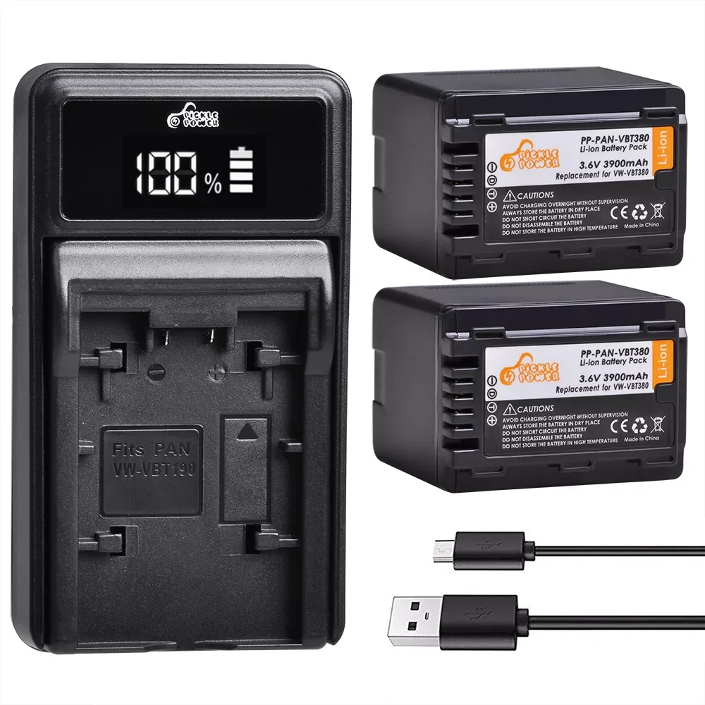Pickle Power 3900mAh VW-VBT380 Battery+LED USB Charger for Panasonic HC-V720,HC-V727,HC-V730,HC-V750,HC-V757,HC-V760,HC-V770
Pickle Power 3900mAh VW-VBT380 Battery+LED USB Charger for Panasonic HC-V720,HC-V727,HC-V730,HC-V750,HC-V757,HC-V760,HC-V770