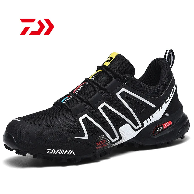 

Men Daiwa Hiking Fishing Shoes Anti-skid Mountain Climbing Boots Outdoor Athletic Breathable Waterproof Anti-wear Fishing Shoes