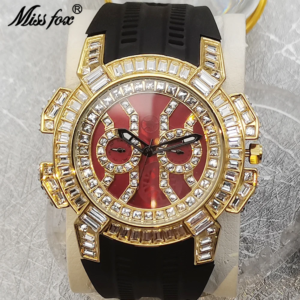 Hip Hop MISSFOX Full Diamond Mens Watches Top Luxury AAA Original Steel Iced Out Quartz Watch Waterproof Male Clock Dropshipping
Hip Hop MISSFOX Full Diamond Mens Watches Top Luxury AAA Original Steel Iced Out Quartz Watch Waterproof Male Clock Dropshipping