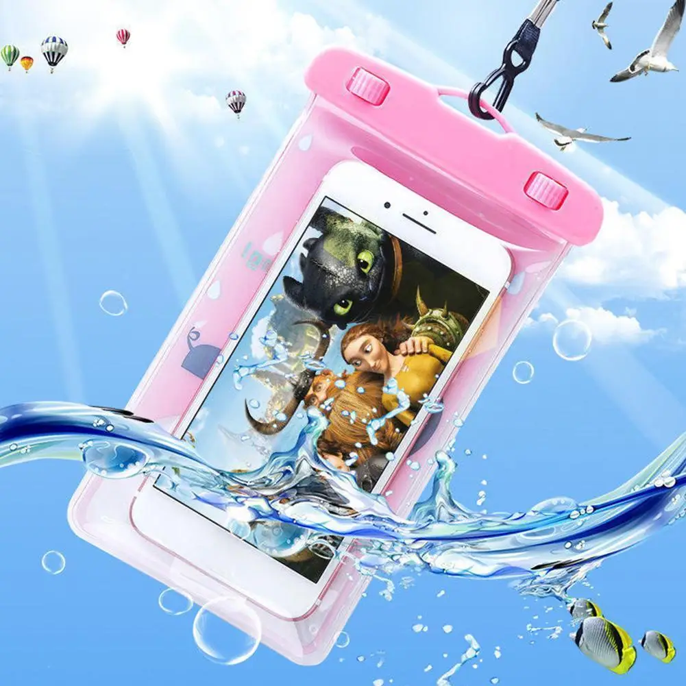 

Universal Waterproof Phone Case Seal Night Light Portable Proof Swimming Bag Universal Touchable Proof High-quality Water W A4C8