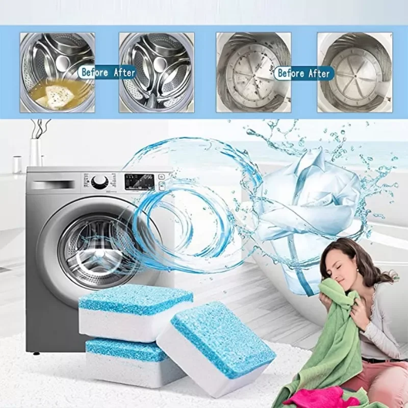 Cleaner Effervescent Washing Machine Tablet Deep Cleaning Efficient Sterilize Mildew Deodorant Decontamination Home Clean Tool
Cleaner Effervescent Washing Machine Tablet Deep Cleaning Efficient Sterilize Mildew Deodorant Decontamination Home Clean Tool