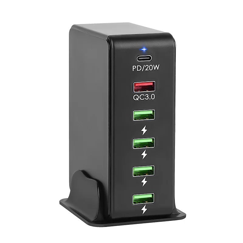 65W Multi-Port 5 USB US EU UK Plug Portable Charger Desktop Hub Charging Station Power Adapter
65W Multi-Port 5 USB US EU UK Plug Portable Charger Desktop Hub Charging Station Power Adapter