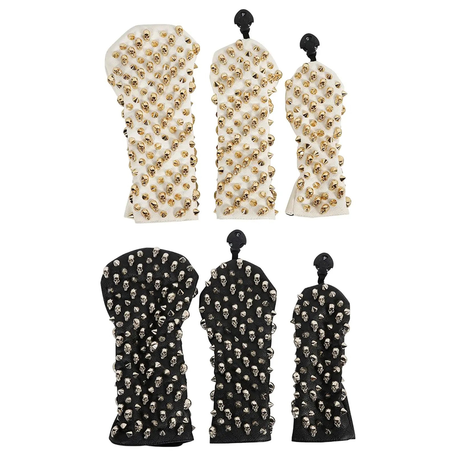 3Pcs Golf Head Covers Golf Wood Headcover with Interchangeable Number Tag PU Men Women Waterproof Protective Sleeve Golfer Gift
3Pcs Golf Head Covers Golf Wood Headcover with Interchangeable Number Tag PU Men Women Waterproof Protective Sleeve Golfer Gift