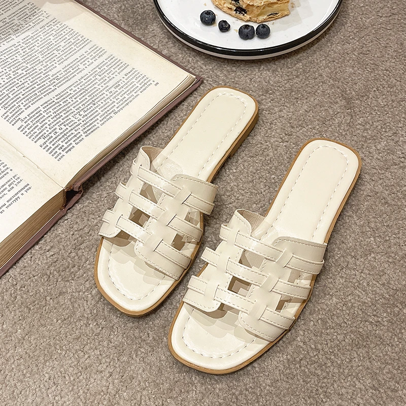 Женские шлепанцы, сланцы, пляжные сандалии, плоская подошва, модный дизайн, лето 2023
Женские шлепанцы, сланцы, пляжные сандалии, плоская подошва, модный дизайн, лето 2023