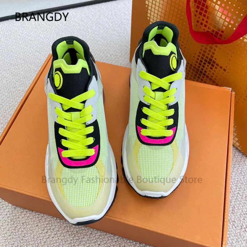 2022 Neon Green Mesh Breathable Vulcanized Shoes Round Toe Stretch Sneakers Trainers Shoes Summer Speed Running Tennis Sneakers 
2022 Neon Green Mesh Breathable Vulcanized Shoes Round Toe Stretch Sneakers Trainers Shoes Summer Speed Running Tennis Sneakers