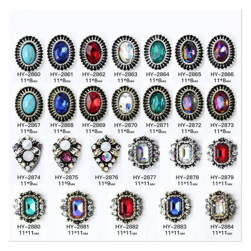 10pcs/lot Ancient Alloy Nail Art 3d Flat Back Colorful Diamonds Pearl Jewelry Rhinestones Nail Tips Decorations
10pcs/lot Ancient Alloy Nail Art 3d Flat Back Colorful Diamonds Pearl Jewelry Rhinestones Nail Tips Decorations