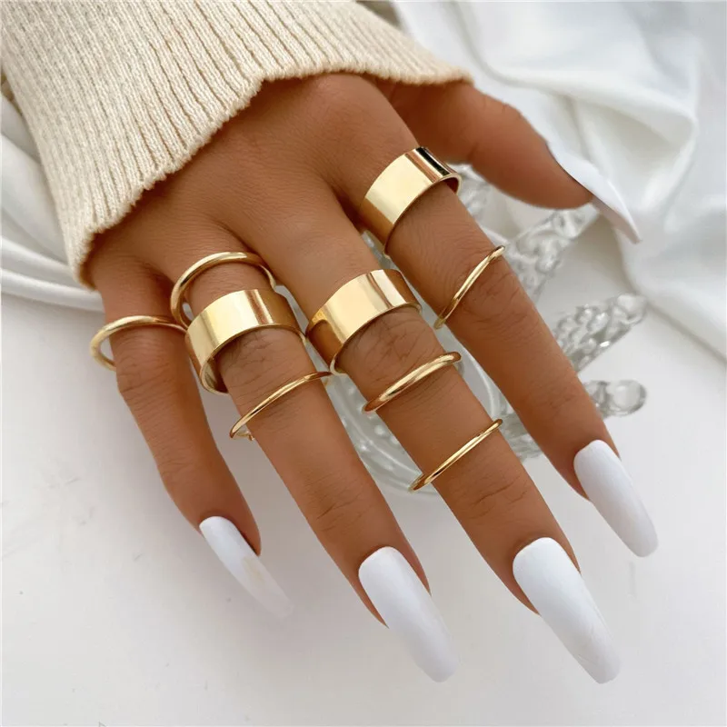 LETAPI Vintage Metal Gold Wide Knuckle Ring Set For Women Punk Geometry Twisted Finger Ring Bohemian Fashion Jewelry Gift
LETAPI Vintage Metal Gold Wide Knuckle Ring Set For Women Punk Geometry Twisted Finger Ring Bohemian Fashion Jewelry Gift