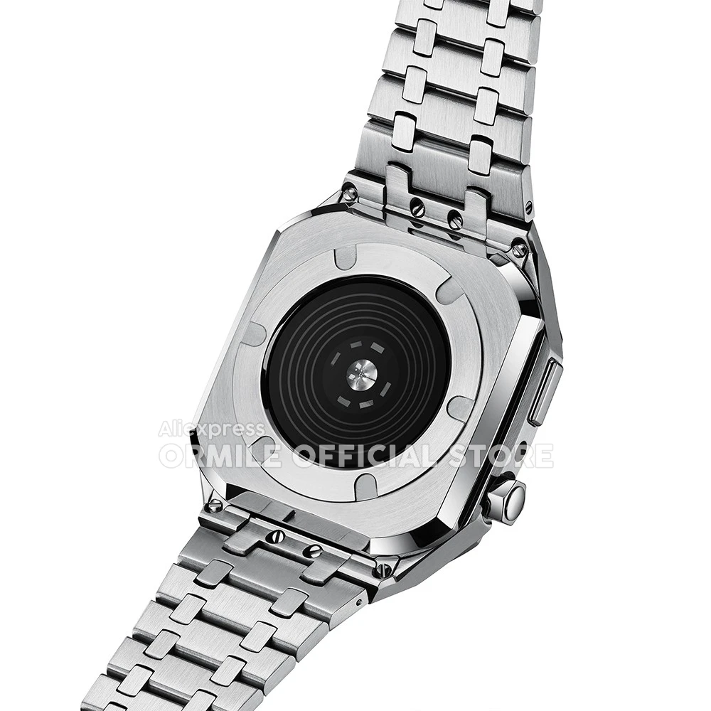 Браслет и чехол для Apple Watch 44 мм Series 4 5 6 SE 316L двухцветный мужской браслет из