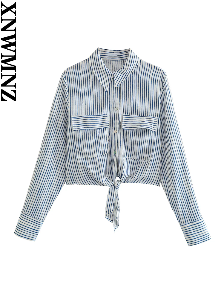 XNWMNZ Women's Fashion 2023 Knot Shirt Women Vintage Lapel Long Sleeve Pocket Front Button Casual Versatile Female Top
XNWMNZ Women's Fashion 2023 Knot Shirt Women Vintage Lapel Long Sleeve Pocket Front Button Casual Versatile Female Top