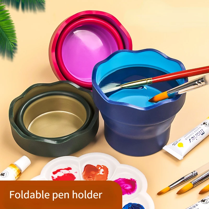 Three-color Portable Folding Pen Wash Bucket Art Painting Pencil Brush Special Thickened Rubber Brush Tube Stationery
Three-color Portable Folding Pen Wash Bucket Art Painting Pencil Brush Special Thickened Rubber Brush Tube Stationery