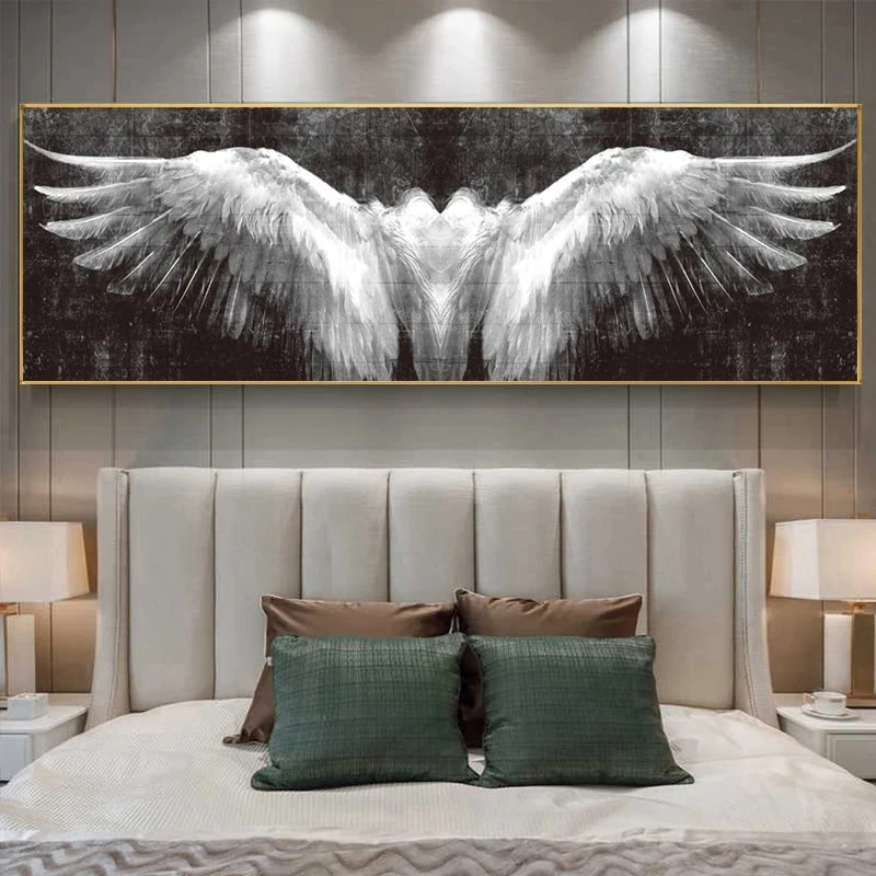Modern Black and White Angel Wings Canvas Painting Posters and Prints Vintage Abstract Wings Wall Art Picture Home Decor Cuadros
Modern Black and White Angel Wings Canvas Painting Posters and Prints Vintage Abstract Wings Wall Art Picture Home Decor Cuadros