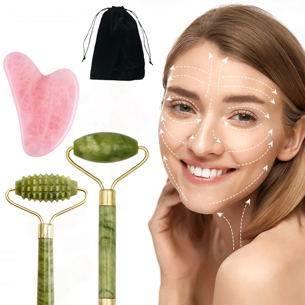 Natural Stone Jade Facial Lifting Scraper Guasha Face Gouache Eye Beauty Tool Skin Scraping Chin Wrinkle Remover Gua Sha Board
Natural Stone Jade Facial Lifting Scraper Guasha Face Gouache Eye Beauty Tool Skin Scraping Chin Wrinkle Remover Gua Sha Board