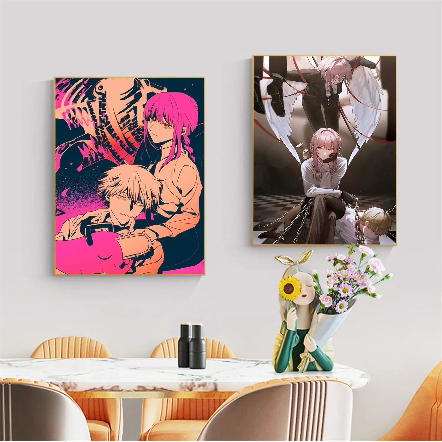 Chainsaw Man Anime DIY Sticky Poster Decoracion Painting Wall Art White Kraft Paper Vintage Decorative Painting
Chainsaw Man Anime DIY Sticky Poster Decoracion Painting Wall Art White Kraft Paper Vintage Decorative Painting