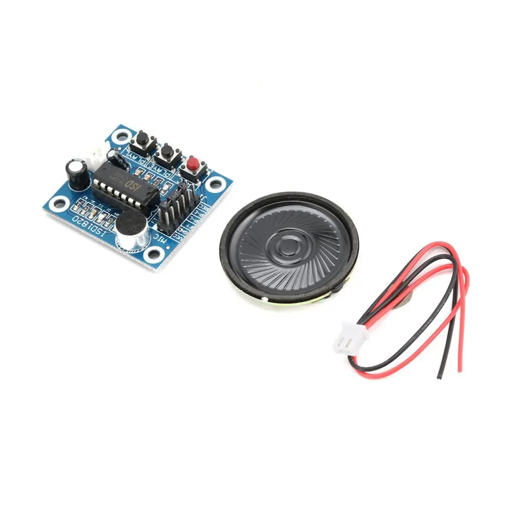 

High Quality ISD1820 10s Mic Voice Sound Playback Board Recording Recorder Module Kit Microphone Audio Speaker Loudspeaker