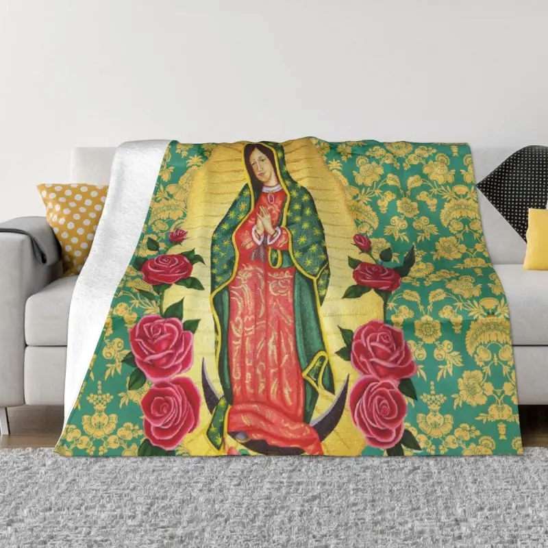 Our Lady Of Guadalupe Catholic Blankets Comfortable Soft Flannel Sprint Virgin Mary Throw Blanket for Couch Office Bedroom
Our Lady Of Guadalupe Catholic Blankets Comfortable Soft Flannel Sprint Virgin Mary Throw Blanket for Couch Office Bedroom