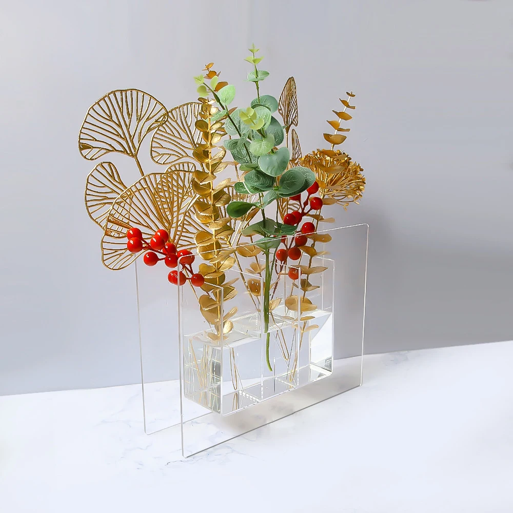 Clear Acrylic Flower Vase Multipurpose Container Rectangular Floral Centerpiece Dining Table Floral Arrangements Wedding Decor
Clear Acrylic Flower Vase Multipurpose Container Rectangular Floral Centerpiece Dining Table Floral Arrangements Wedding Decor