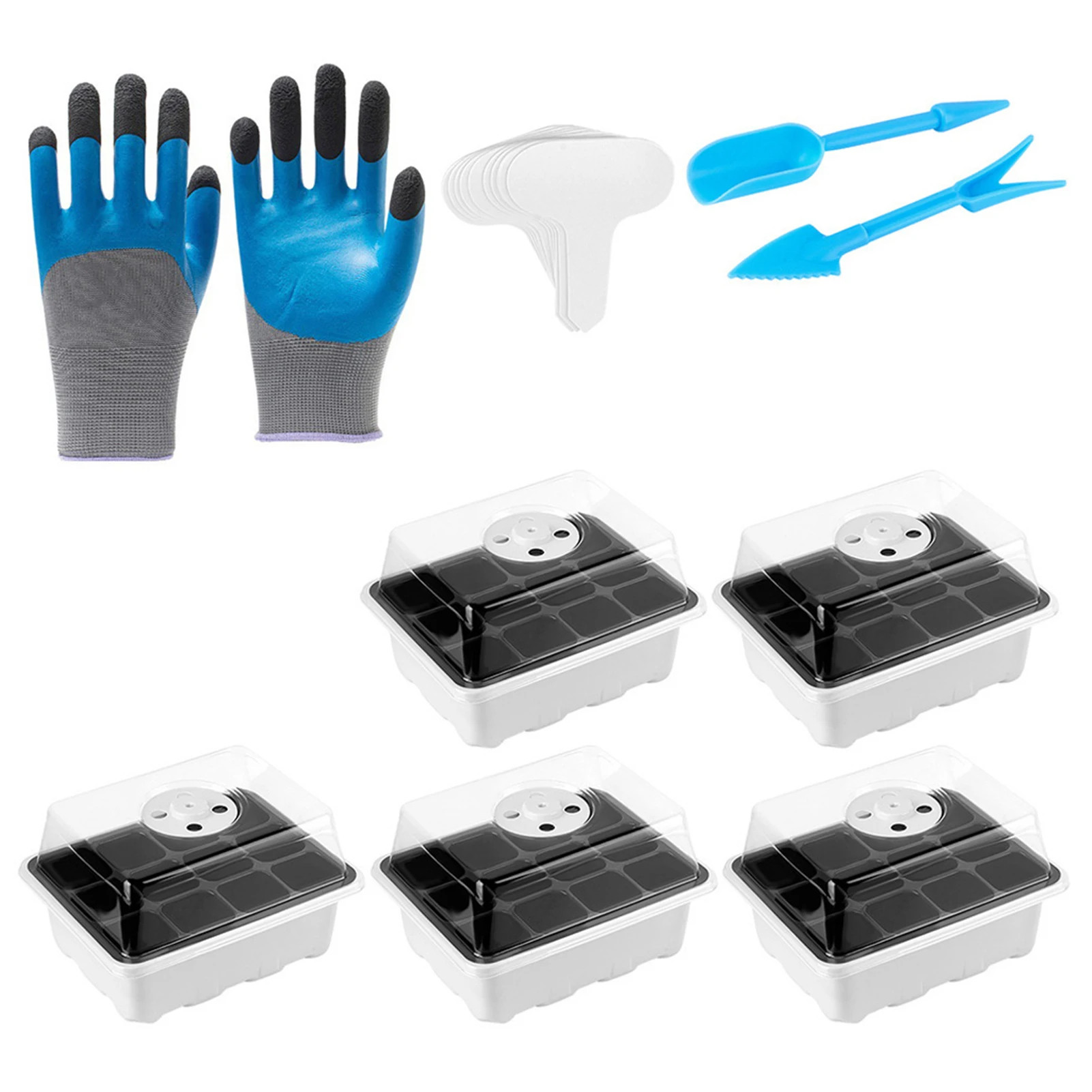 Yard 12 Grid Sowing Labels Flowers Vegetables Garden Greenhouse Adjustable Dome Base Indoor With Lid Plant Starter Tray Kit Mini 
Yard 12 Grid Sowing Labels Flowers Vegetables Garden Greenhouse Adjustable Dome Base Indoor With Lid Plant Starter Tray Kit Mini