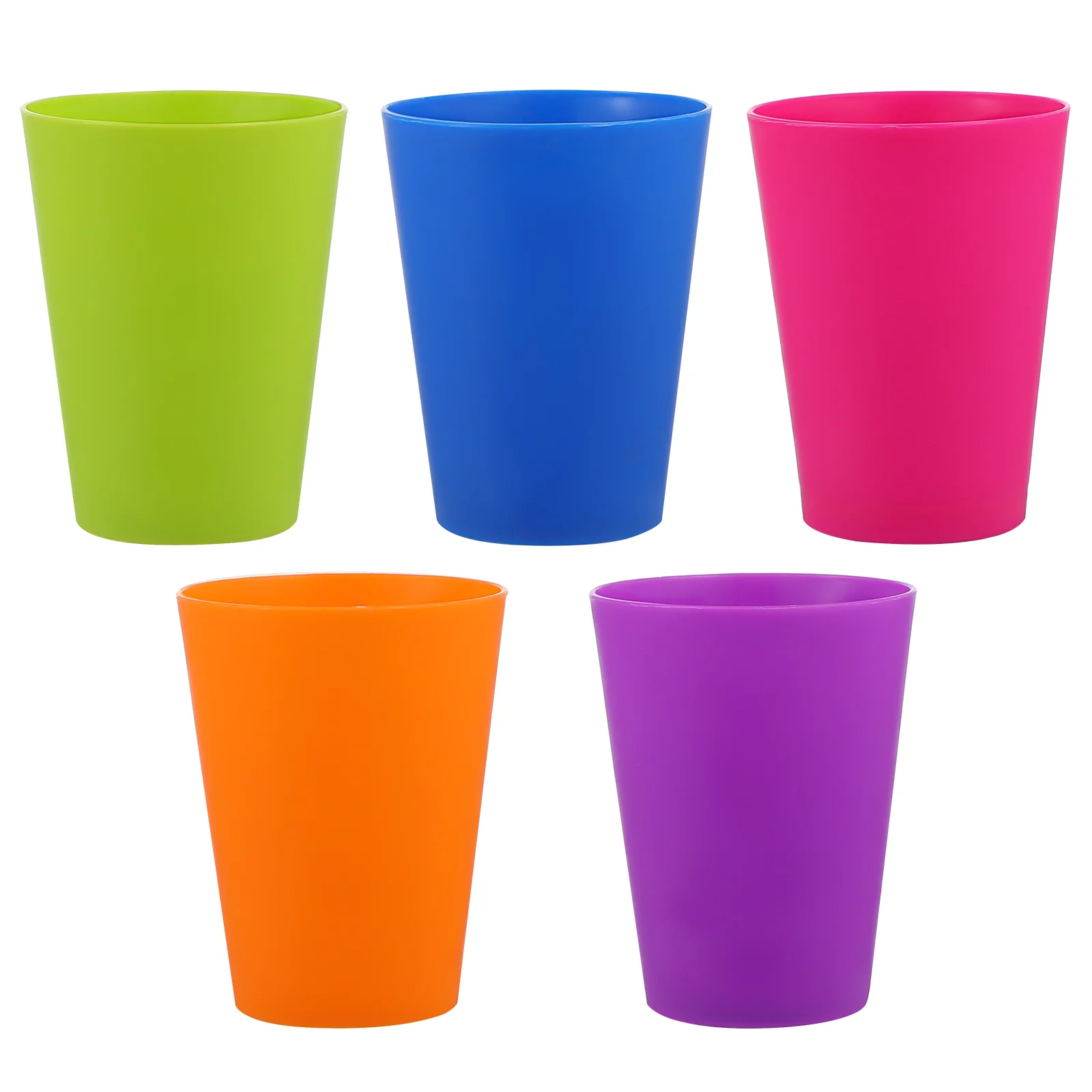 

TOYMYTOY 15pcs Colorful Plastic Cups Home Beverage Drinking Cups Reusable Holiday Party Tableware and Party Supplies 101-200ml