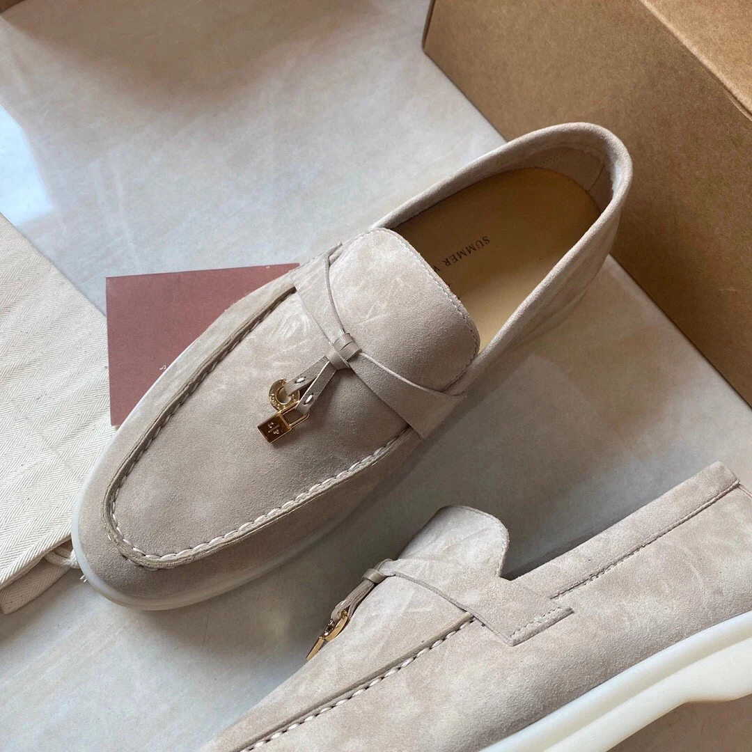 Genuine Leather Kid suede Women Flat Lock Shoes Lazy Slip-on Metal Loafers Lady Casual Walk Shoes Woman Shoes Summer Leather 46
Genuine Leather Kid suede Women Flat Lock Shoes Lazy Slip-on Metal Loafers Lady Casual Walk Shoes Woman Shoes Summer Leather 46