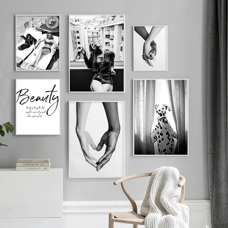 Black White Sexy Lips Lady Wall Art Canvas Prints Smoking Girl Poster Women Gorilla Painting Hand In Hand Fashion Picture Decor
Black White Sexy Lips Lady Wall Art Canvas Prints Smoking Girl Poster Women Gorilla Painting Hand In Hand Fashion Picture Decor