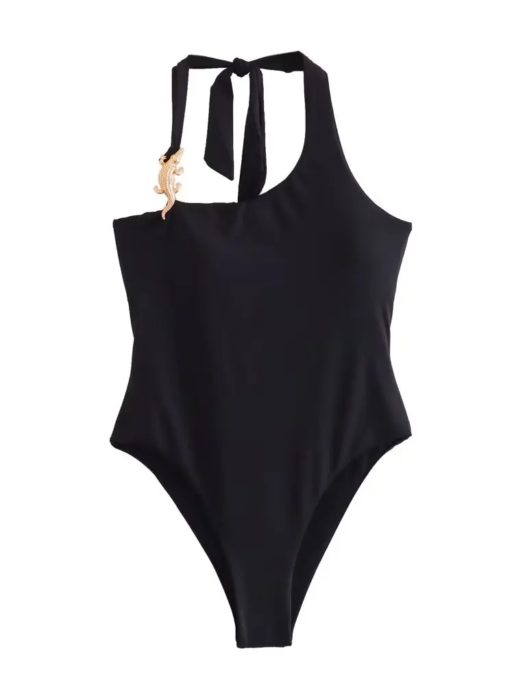 TRAF Fashion Solid Black Bodysuits For Women 2023 Summer Sexy Female Thin Halter Tie Collar Sleeveless Tops Playsuits Mujer
TRAF Fashion Solid Black Bodysuits For Women 2023 Summer Sexy Female Thin Halter Tie Collar Sleeveless Tops Playsuits Mujer