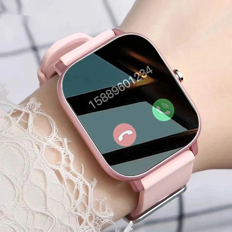 

Новинка 2023, женские умные часы с вызовом Bluetooth, модные часы с Полноразмерным сенсорным экраном 1,69 дюйма, спортивные Смарт-часы для женщин с тонометром