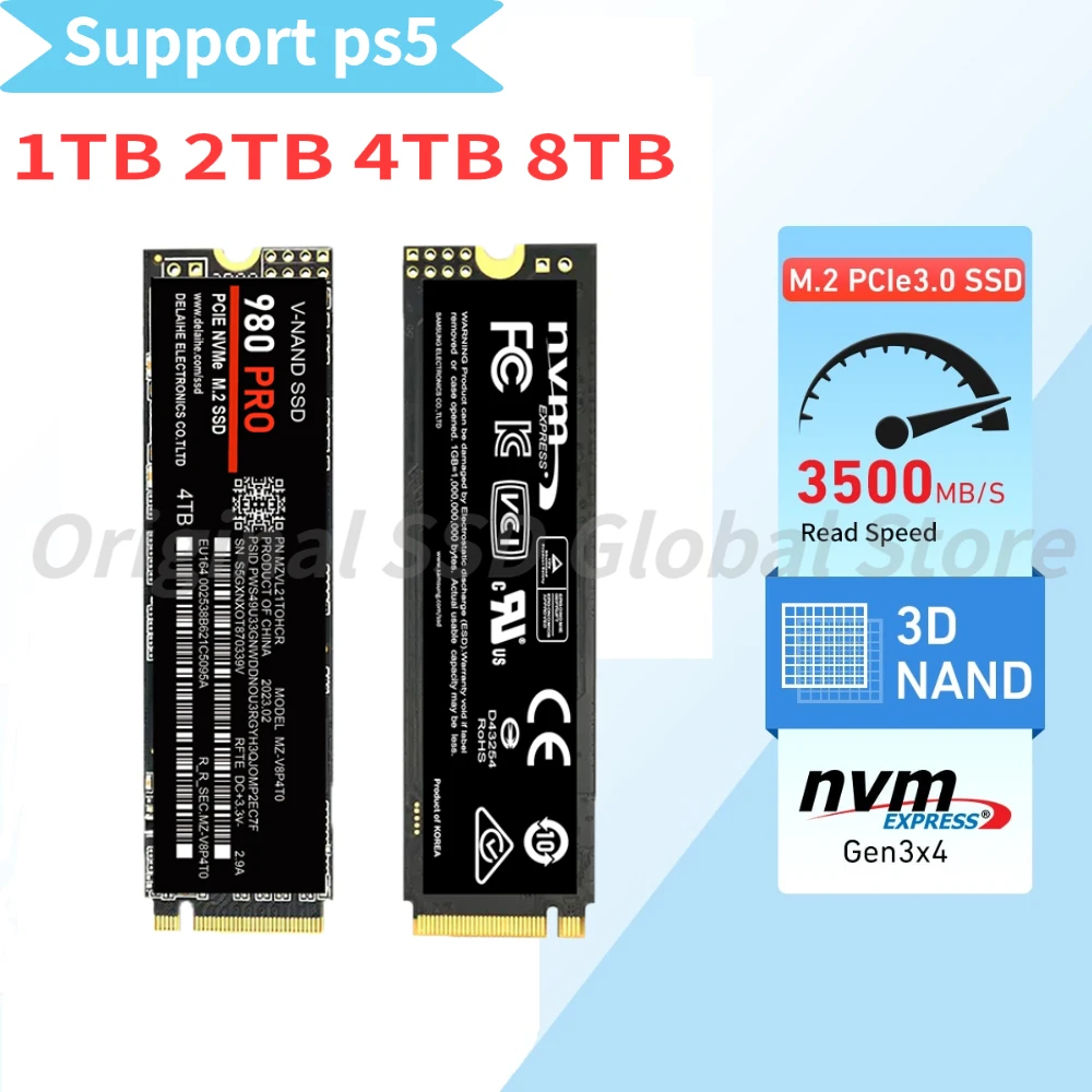 100% Original 1TB M.2 SSD Sata 2TB 4TB NGFF Nvme Hard Drive 980EVO Ssd M2 Pcie 980PRO Hdd Internal for Laptop/Desktop/ps5/PS4
100% Original 1TB M.2 SSD Sata 2TB 4TB NGFF Nvme Hard Drive 980EVO Ssd M2 Pcie 980PRO Hdd Internal for Laptop/Desktop/ps5/PS4