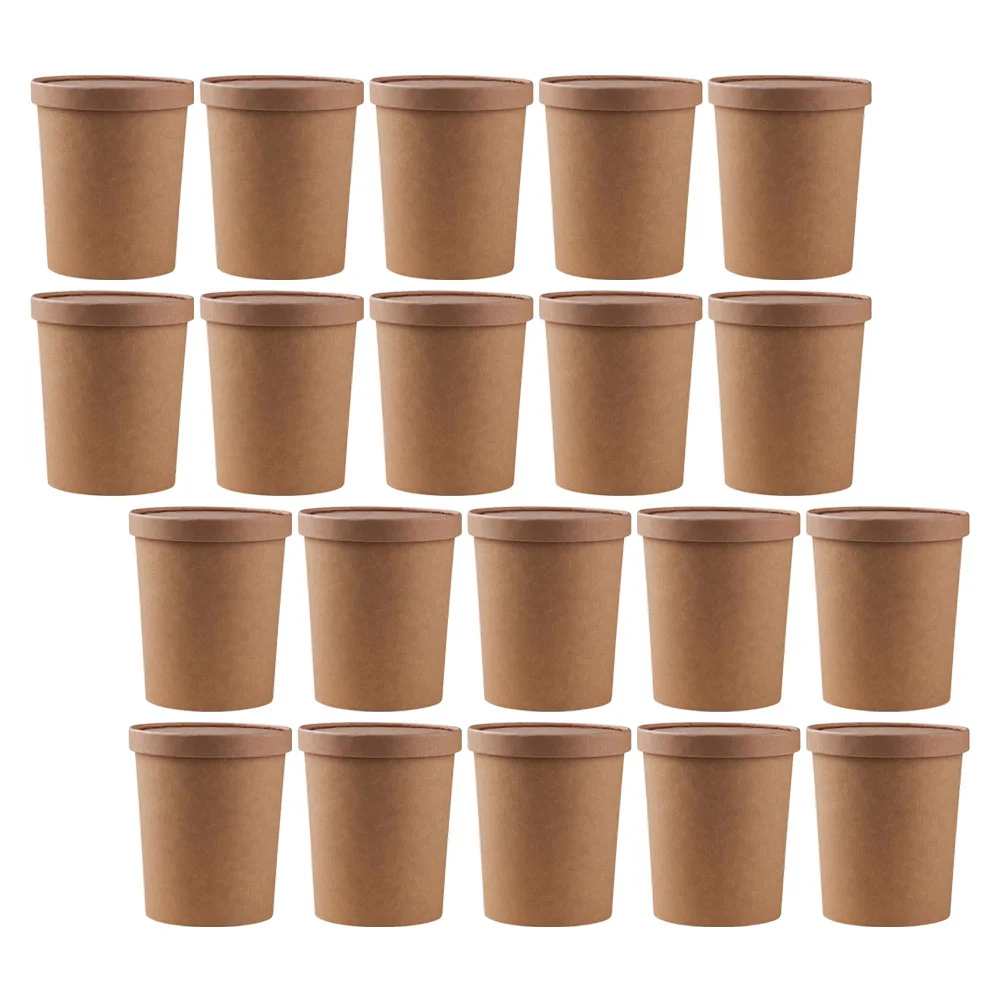 25 Sets Containers with Lids for French Fries Cup Ice Cream Cups with Lids Paper Soup Containers
25 Sets Containers with Lids for French Fries Cup Ice Cream Cups with Lids Paper Soup Containers