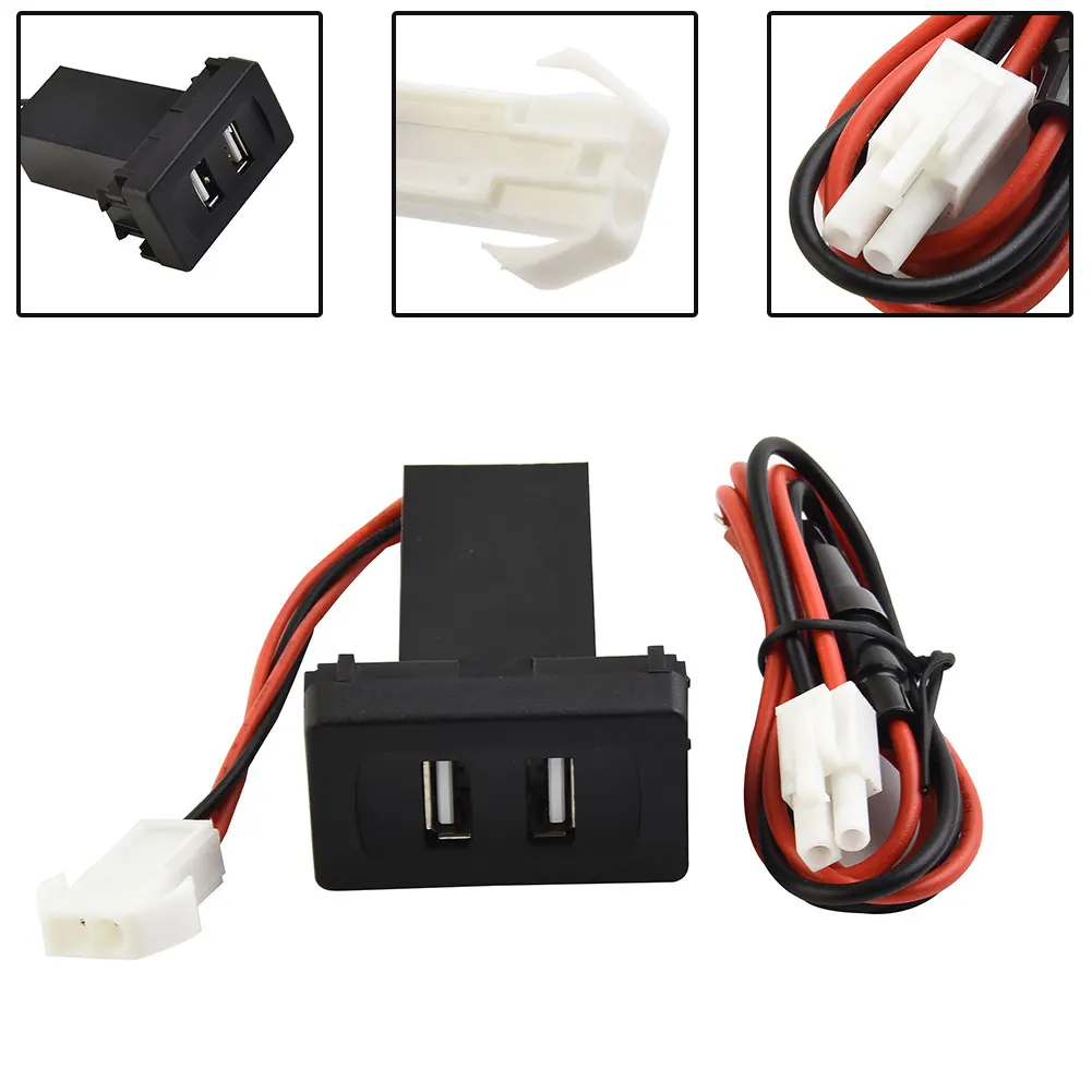 Car Dual USB Charger 2.1A Rocker Adapter Socket For Transport T4 Light Built In Socket Switch Panel With Wiring Harness
Car Dual USB Charger 2.1A Rocker Adapter Socket For Transport T4 Light Built In Socket Switch Panel With Wiring Harness