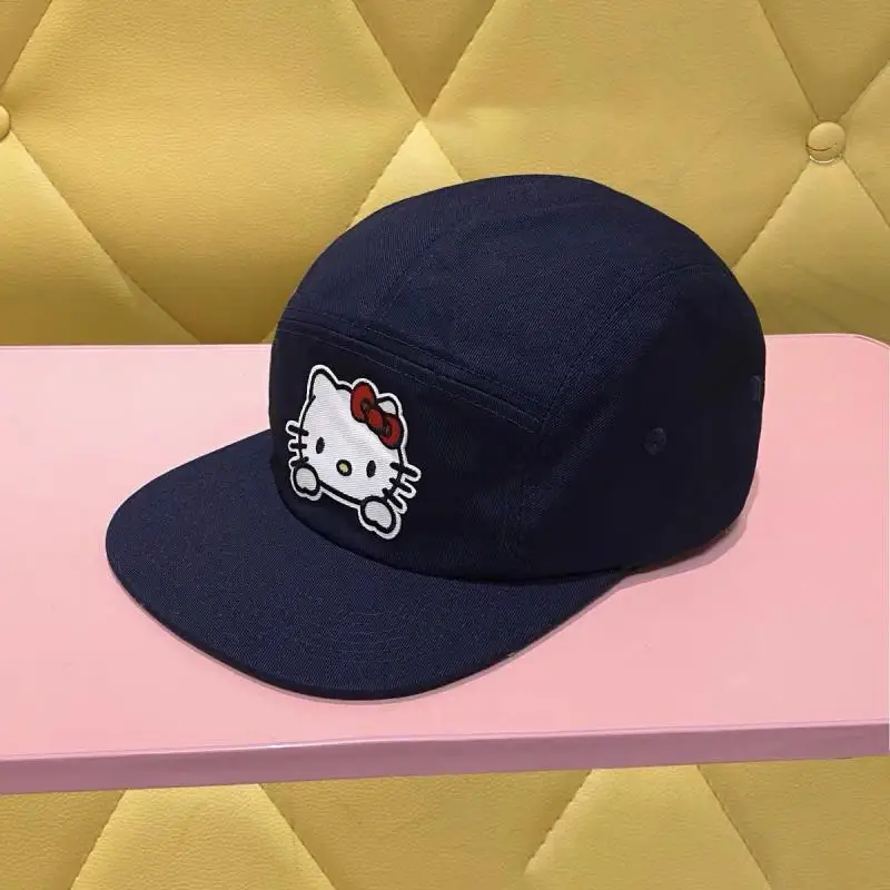 Sanrio Kitty Summer Shading Baseball Cap Versatile Sweet Kawaii Free Size Show A Small Face Fashion Spicy Girl Flat Brim Hat
Sanrio Kitty Summer Shading Baseball Cap Versatile Sweet Kawaii Free Size Show A Small Face Fashion Spicy Girl Flat Brim Hat